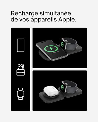 Belkin BoostCharge Pro Écouteurs Smartphone Smartwatch Secteur Recharge sans fil Charge rapide Intérieure Neuf - vue 6