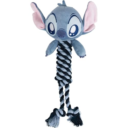 CERDÁ LIFE'S LITTLE MOMENTS Mordedor para Perro de Cuerda Stitch – Juguete Resistente y Seguro, Ideal para Masticar, Limpiar Dientes y Jugar, Mordedera para Perros Grandes y Pequeños
