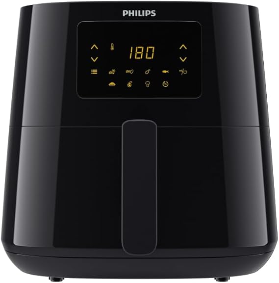 Philips Airfryer 3000 Serie XL, 6.2L (1.2Kg), Friggitrice ad aria 14-in-1, 90% Di Grassi In Meno Con La Tecnologia Rapid Air, Digitale, App Per Ricette (HD9270/90)
