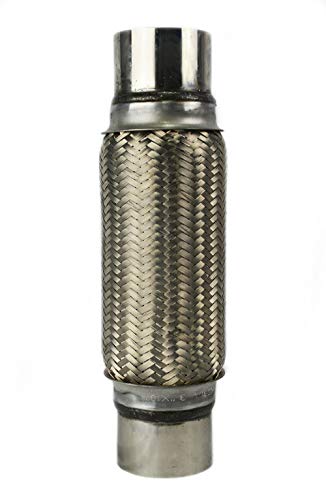 Image of Exhaust Flex Pipe 3 inchx10 inch Heavy Duty Stainless Steel 14 inch OL | RK7552, RP Remarkable Power