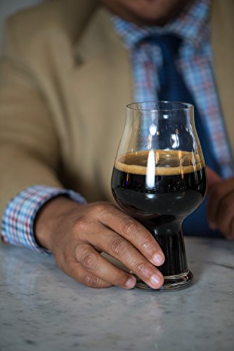 Luigi Bormioli Birrateque Craft Beer Glasses Stout (Set Of 2), 20.25 Oz, Clear #TOP3