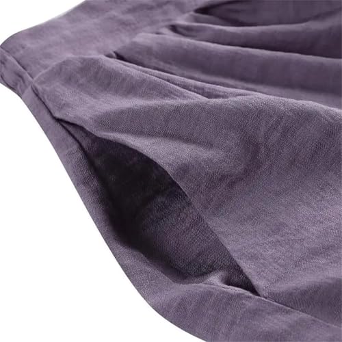 ERFMFKL Women Elastic Waist Casual Skirts Flowy A-Line Pleated Skirt Party Loose High Waist Solid Maxi Skirt3