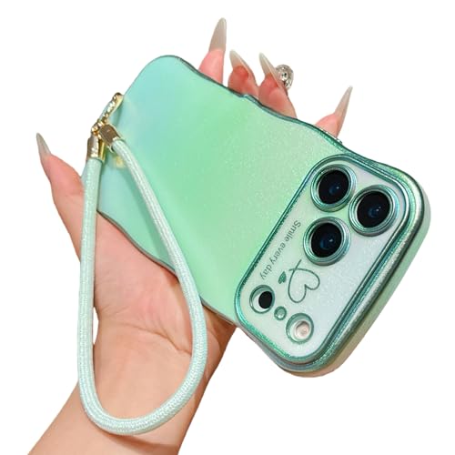 �X�}�z�P�[�X �؍� ���� �����ق�17Promax�P�[�X �p ���˂��� �L���L�� �O���f�[�V���� �n���h�X�g���b�v ���킢�� TPU for iphone 17Promax �p �P�[�X ������� �J�����ی�t�� �E�F�[�u�f�U�C�� �X�}�z�J�o �ϏՌ��ی�