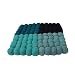 Produktbild Maharanis Fairtrade Filz Untersetzer Topf Untersetzer 4 shades of blue quadratisch 22 x 22 cm handgefertigt aus reiner Wolle