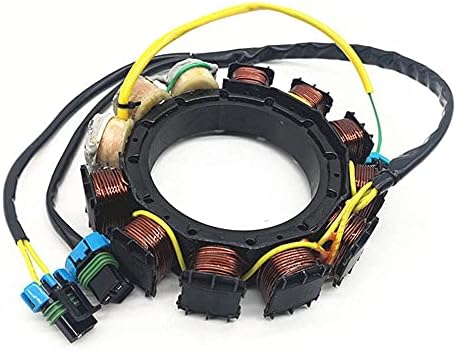 MOTOCEO Stator For Mercury Outboard 40Amp 174-0002 858404A3 858404A4 398-858404T4 135 140 150 175 200 240HP 2000-2007 2Stroke 6Cyl EFI Carb SportJet