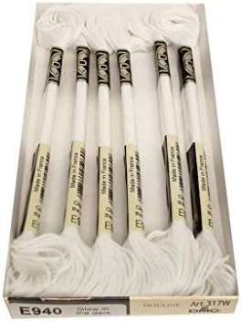 DMC Light Effects Embroidery Floss 8.7 Yards Glow in The Dark 317W-E940 (6-Pack)