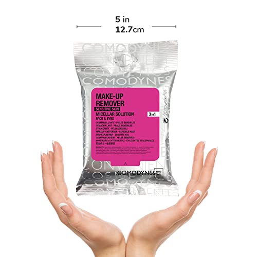 Comodynes Make Up Remover Towels For Face And Eyes, Oats (Sensitive Skin) - 20 Ea #TOP3