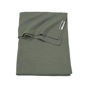 Meyco 2753032 Ledikantdeken knit basic, 100×150 cm, forest green