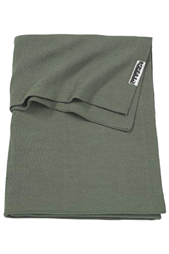 Meyco 2753032 Ledikantdeken knit basic, 100x150 cm, forest green