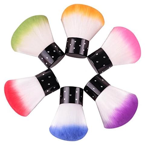 Mumustar Acrylic Nail Brush Cleaner For UV Gel Nail Dust Cleaning Remover Tools Manicure Pedicure Accessory Kabuki Makeup Blusher Brushes Cover