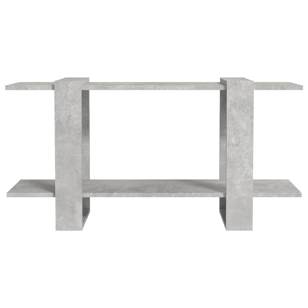 Libreria Grigio Cemento 100x30x51 cm Legno Multistrato | Mobile scaffale basso per soggiorno e studio, ripiano aperto per libri e decorazioni, finitura effetto cemento elegante.