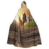 Occasions appropriées : ce costume de cape est le costume de cosplay parfait pour Halloween, les vacances et les fêtes d'anniversaire, les jeux de rôle, les costumes de scène, les sorcières, les magiciens, les vampires, les royautés, les magiciens, le comte et plus d'occasions spéciales.