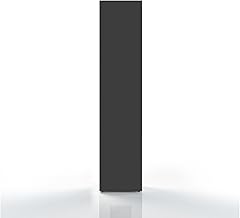 WHOUS Maruska Floor or Wall Column Wardrobe with 4 Shelves and 1 Hinged Door, Multi-Purpose Wooden Column Cabinet with Metal Hinges, 40 x 30 x 180 cm, White Gloss