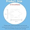 SHAPES ETC. 15 Pcs Snowflake Single Color Super Cut-Outs 7.5x10in, Construction Paper Shapes, Winter Wonderland Bulletin Board, Christmas Decorations, Winter DIY Crafts, Wall Cutouts, Made in USA #1