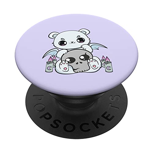 Ours polaire Pastel Goth Kawaii Grunge Emo PopSockets PopGrip Interchangeable Cover