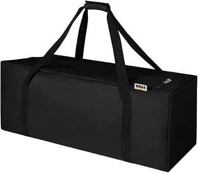 Haegs Ta ma  antas , Fermuarl  Dayan kl  Seyahat Spor, Bagaj, Kamp Malzemeleri Saklama  antas , 55L 60 x 30 x 30 cm Siyah