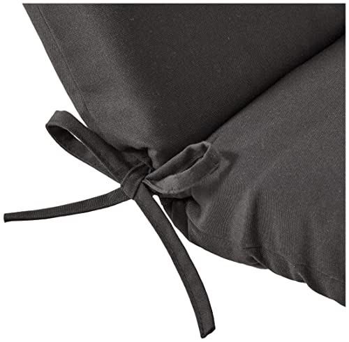 Pillow Perfect 502007 Outdoor/Indoor Fresco Chaise Lounge Cushion, 72.5 In. L X 21 In. W X 3 In. D, Black #TOP4