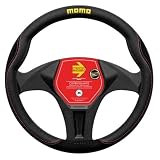 Momo Refial Coprivolante Comfort microfibra nero/cuciture rosse 38-39 cm