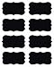 Native Spring Chalkboard Labels, 40 Premium Waterproof Peel and Stick for Jars, Pantries, Craft Rooms Black