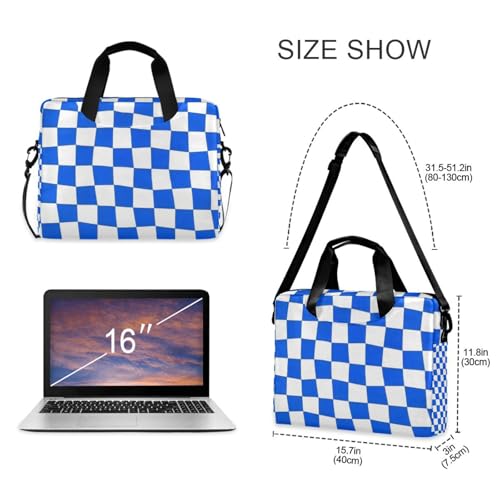 Bolso ordenador portátil 15.6" azul y blanco miniatura 5
