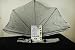 Produktbild Holly mobiler teleskopierbarer 360° Fächerschirm 140 x 70cm (Grau)