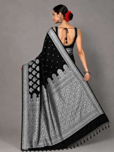 Image of Women's Glory Banarasi Satin Silk With Embroidered Design.