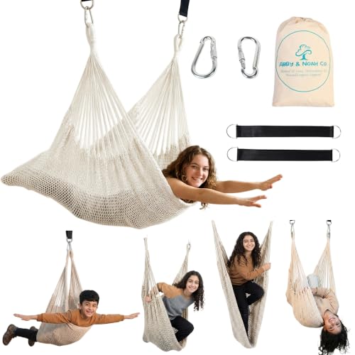 Abby & Noah Handwoven Cotton Sensory Swing