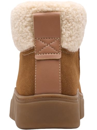 Clarks Clarks Women's Mykah Izzy Ankle Boot, Dark Tan Suede, 11