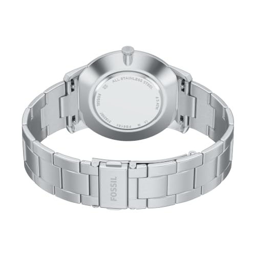 Image of Fossil Men's Minimalist Quartz Stainless Steel Three-Hand Watch for Men