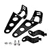 for 32mm Headlight Brackets Gorgeri 2pcs Stainless Steel Adjustable Motorcycle Headlight Mount Brackets Fork Racer 28mm-34mm (Black)