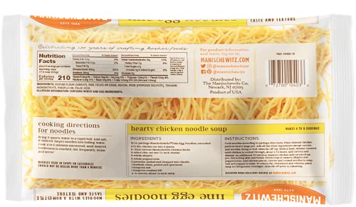 Manischewitz Premium Enriched Fine Egg Noodles 12Oz (4 Pack) Great In Soups & Stews #TOP1