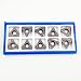 10PCS TCMT32.52 Triangle Turning Carbide Inserts TCMT Code PVD Coated Insert Used for Steel Stainless Iron Cast Iron for STFCR/L STGCR/L STACR/L Lathe Turning Tool Cut-Off Holder (TCMT16T308 MM25)