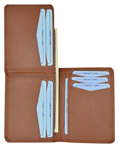 Moga Handmade Leather L Shape Bifold ID Card Holder Wallet2