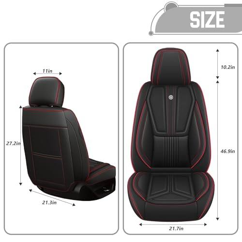 Image of Custom Car Seat Covers for Chevy Blazer 2019-2026,Easy Install,Black | nappa leather seat protector,full coverage seat covers,all weather seat cover,waterproof,anti-slip,easy clean,2 seat Standard
