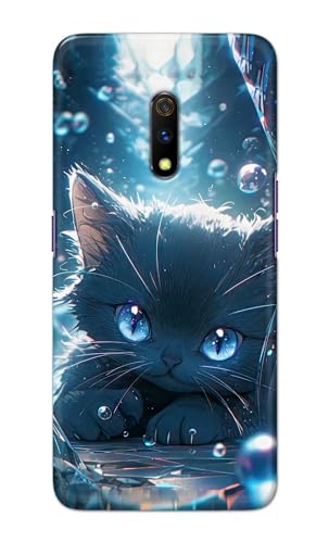 Image of Printed Hard Back Cover Case for Realme X | Oppo K3 Back Cover (Cute Cat) -1111