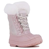 LONDON FOG Girls Toddler Endfield Cold Weather Warm Lined Snow Boot