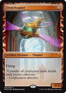 MTG 羽ばたき飛行機械　FOIL MPS 部分光沢　マスピ Amazon.co.jp: 英語版フォイル マスターピースシリーズ カラ