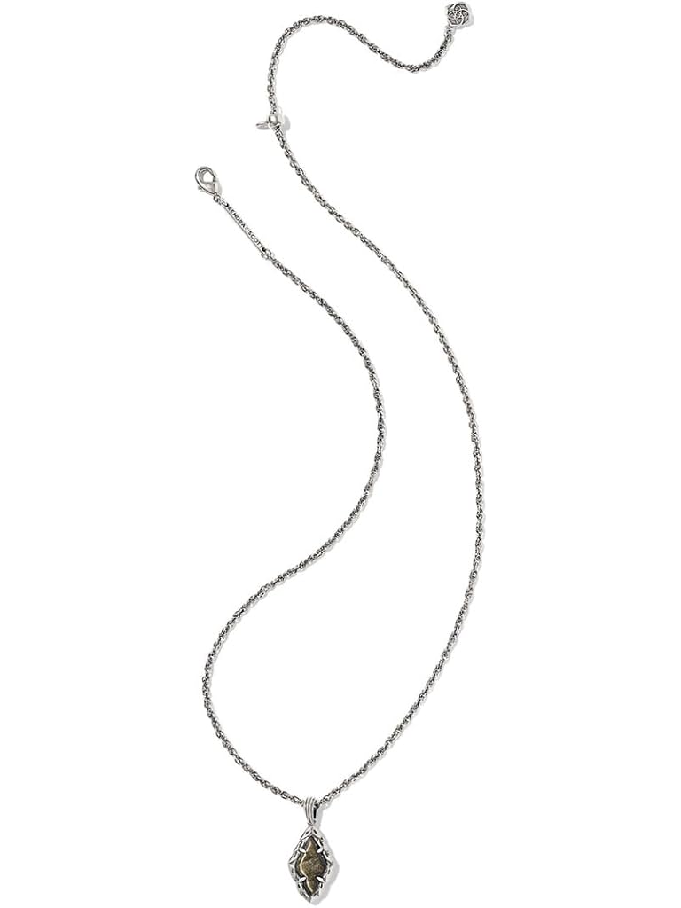 Silver Kendra Scott Adeline Short Pendant Necklace