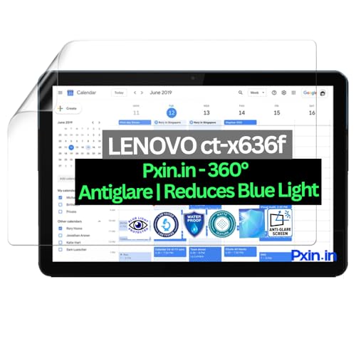 Image of Pxin Tablet Anti Bluelight and Anti Glare Screen Guard compatible with LENOVO ct-x636f | BLUVLightblock Tech | Scratch Proof | Prevents bluelight | Eye Protection | No Dry Eyes