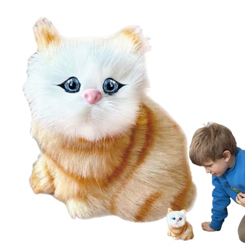 Robot Cat Toy - Kitty de caminar interactivo divertido con sonidos miau Cat de mascotas robóticas electrónicas para niños, gatito de juguete mecánico portátil para la escuela, máquina de meow thanting