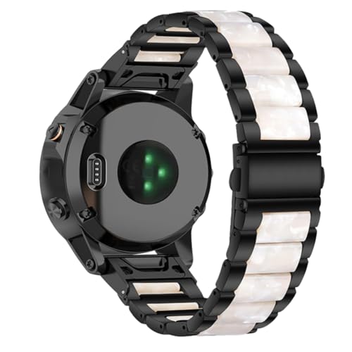 Garmin Fenix 8 43mm 7S 6S Pro 5S用メタル+樹脂ストラップ Garmin Descent MK3 MK3i 43mm Mk2s用 レディースカラー交換用バンド Instinct 2s S70 Epix Pro 42mm メンズ