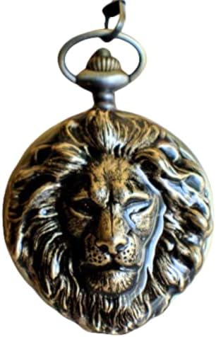 Lion Mechanical Pocket Watch Pendant