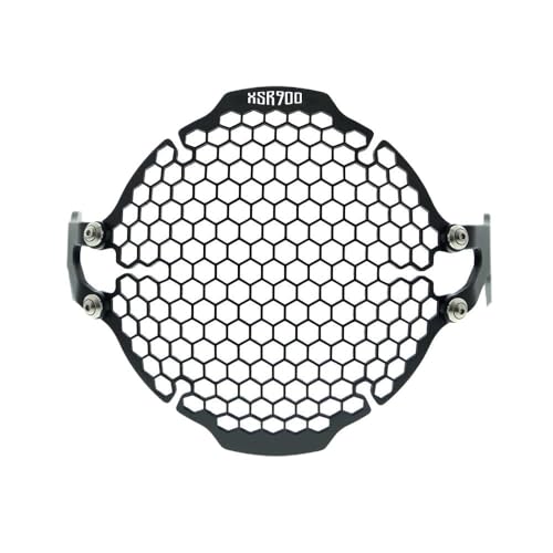Grille phare moto XSR900 pour éviter les bris d'optique dus aux gravillons