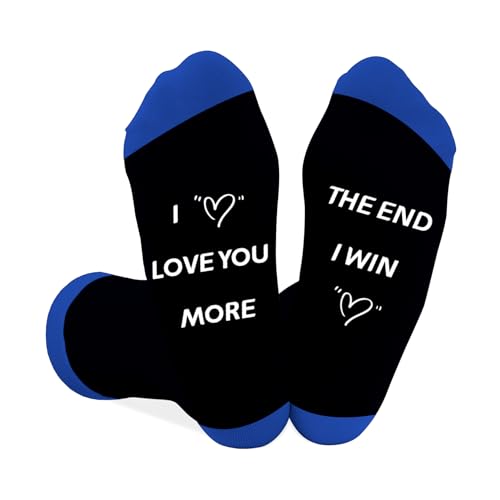 Coopyin Valentines Day Gifts for Him Christmas Fathers Day Anniversary Birthday Stocking Stuffers long distance relationship Romantic I Love You More Gifts cozy Socks for Boyfriend Husband