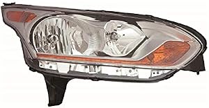 Replacement Passenger Side Headlight Assembly Compatible with 2018+ Ford Transit Connect