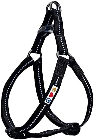 Pawtitas Extra Small Dog Harness Reflective Dog Harness Adjustable Puppy Harness XS Green Dog Harness
