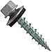 #10 Metal Roofing Screws: (250) Screws x 1" ZINC Hex Head Sheet Metal Roof Screw. Self Starting/Tapping Metal to Wood, Sheet Metal siding Screws ~ EPDM Washer. Colored Head~for Corrugated Roofing