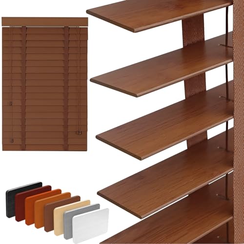 2" Slats Wood Blinds for Indoor Windows: Solid Wooden Blackout