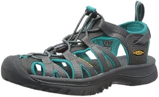 KEEN Women's Whisper Sandal,Dark Shadow/Ceramic,8.5 M US