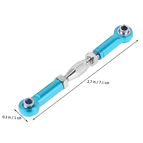 6 piezas de tensor de varilla de aluminio para camión buggy, partes de mejora, fácil instalación, compatible con Epxhsp Racing Hpi, color azul miniatura 5